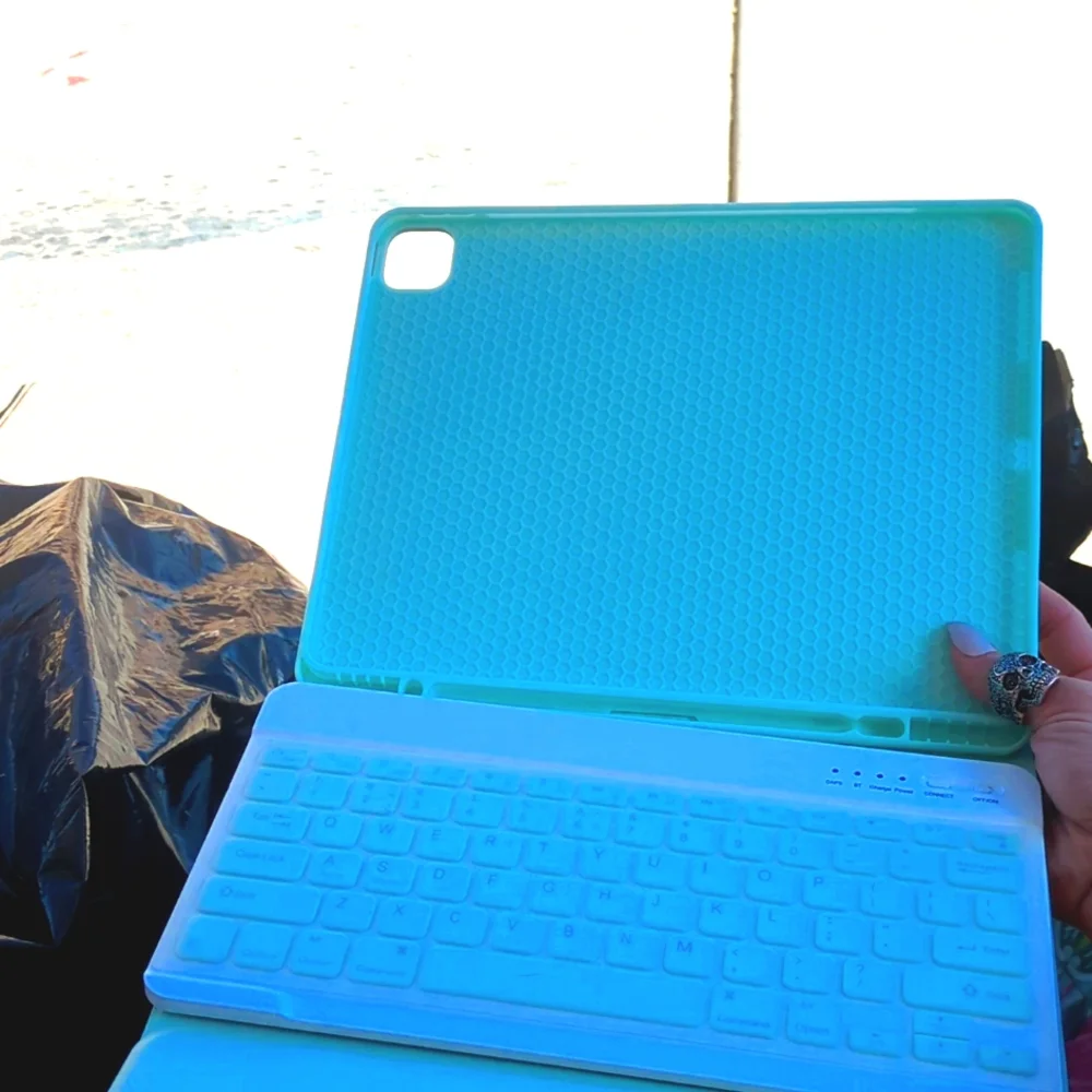 Lrufodya iPad Keyboard Case for iPad Mini 1 2 3 4 5 with Detachable Keyboard and